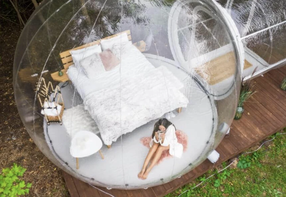 transparent inflatable bubble tent