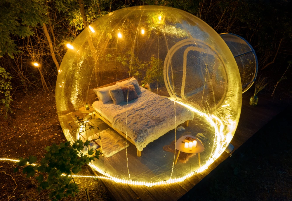 transparent inflatable bubble tent